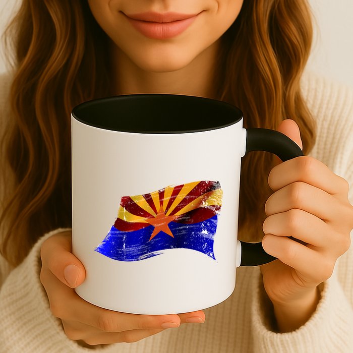 Arizona Grunge Flag Mug