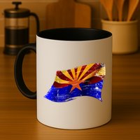Arizona Grunge Flag Mug