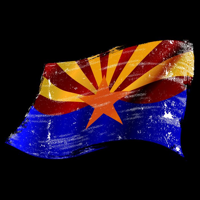 Arizona Grunge Flag Mug