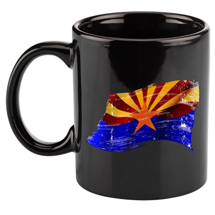 Arizona Grunge Flag 11oz C Handle Ceramic Mug