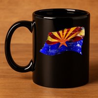 Arizona Grunge Flag 11oz C Handle Ceramic Mug