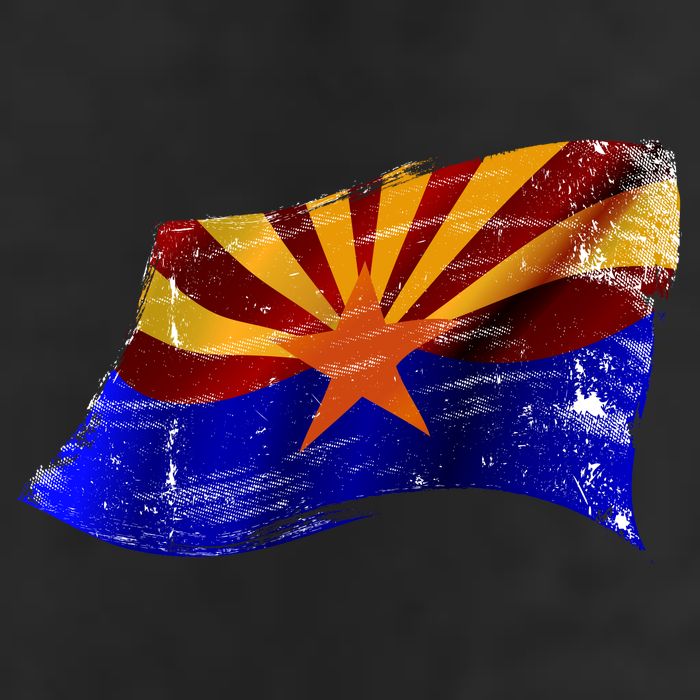 Arizona Grunge Flag 11oz C Handle Ceramic Mug