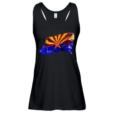 Arizona Grunge Flag Ladies Essential Flowy Tank