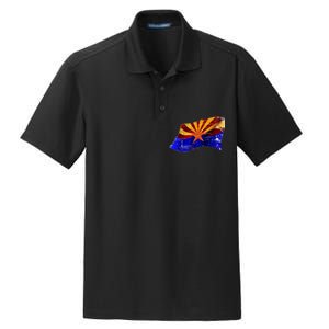 Arizona Grunge Flag Dry Zone Grid Polo