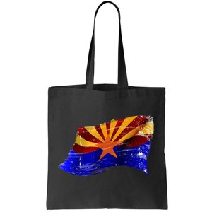 Arizona Grunge Flag Tote Bag