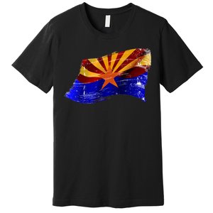 Arizona Grunge Flag Premium T-Shirt