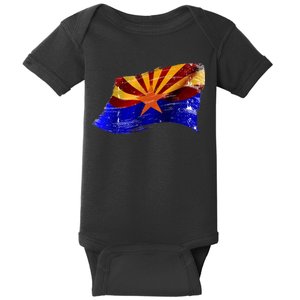 Arizona Grunge Flag Baby Bodysuit