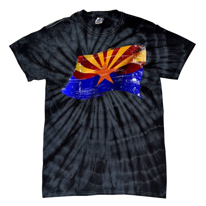 Arizona Grunge Flag Tie-Dye T-Shirt