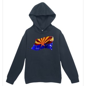 Arizona Grunge Flag Urban Pullover Hoodie