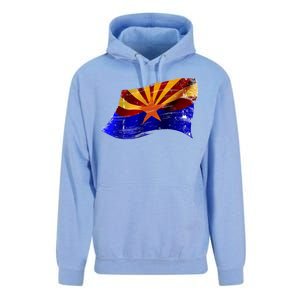 Arizona Grunge Flag Unisex Surf Hoodie