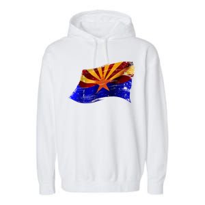 Arizona Grunge Flag Garment-Dyed Fleece Hoodie