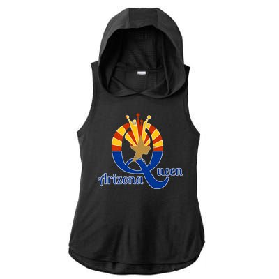 Arizona Queen Ladies PosiCharge Tri-Blend Wicking Draft Hoodie Tank