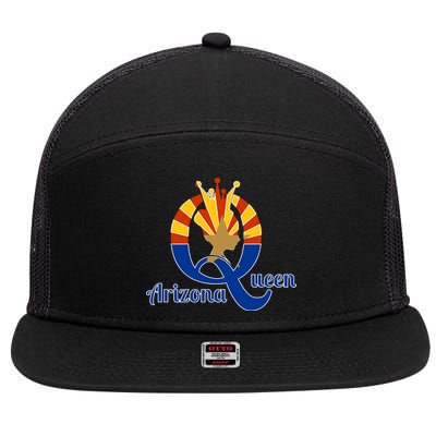 Arizona Queen 7 Panel Mesh Trucker Snapback Hat