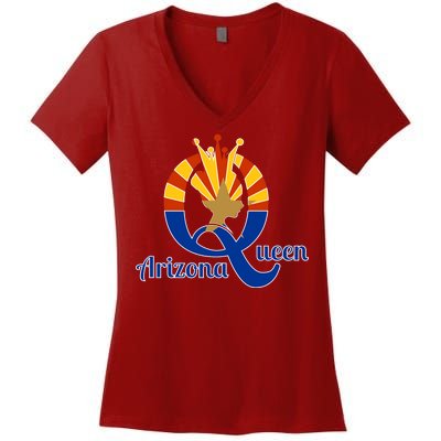 Arizona Queen Women's V-Neck T-Shirt