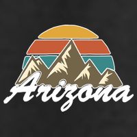 Arizona Retro AZ Mountain 7 Panel Mesh Trucker Snapback Hat