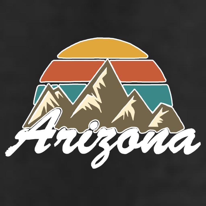 Arizona Retro AZ Mountain 7 Panel Mesh Trucker Snapback Hat