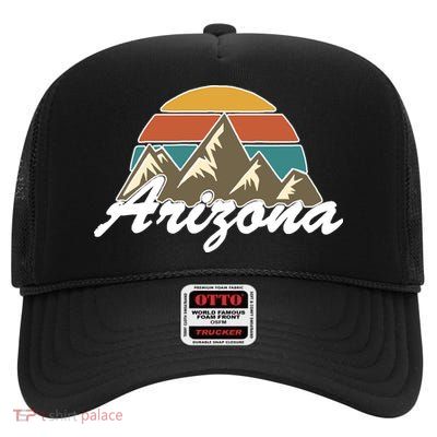 Arizona Retro AZ Mountain High Crown Mesh Back Trucker Hat