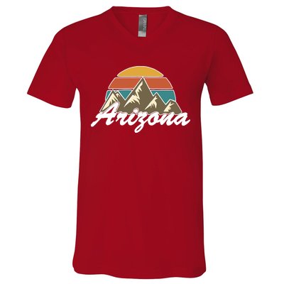 Arizona Retro AZ Mountain V-Neck T-Shirt