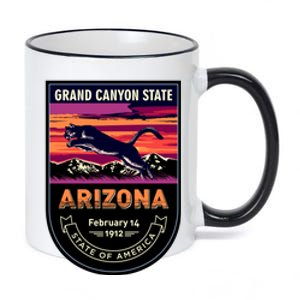 Arizona State Emblem 11oz Black Color Changing Mug