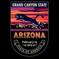 Arizona State Emblem Zip Tote Bag