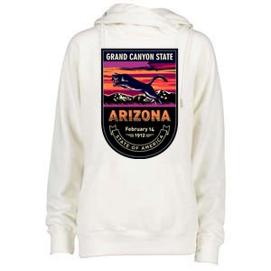 Arizona State Emblem Womens Funnel Neck Pullover Hood