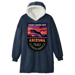 Arizona State Emblem Hooded Wearable Blanket