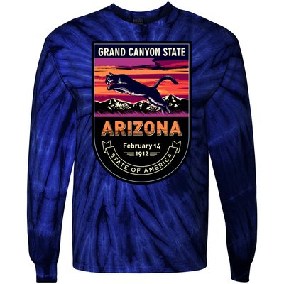 Arizona State Emblem Tie-Dye Long Sleeve Shirt