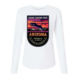 Arizona State Emblem Womens Cotton Relaxed Long Sleeve T-Shirt