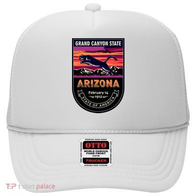 Arizona State Emblem High Crown Mesh Back Trucker Hat
