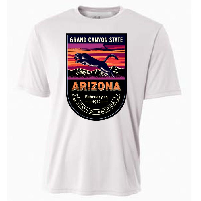 Arizona State Emblem Cooling Performance Crew T-Shirt