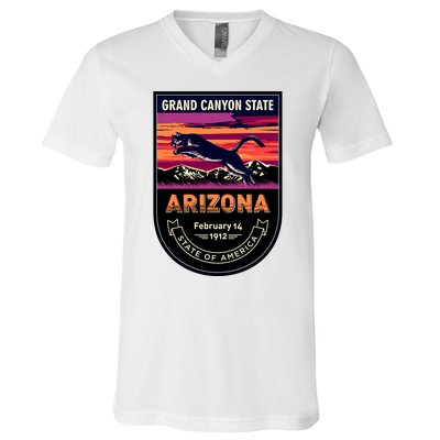 Arizona State Emblem V-Neck T-Shirt