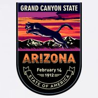 Arizona State Emblem Button