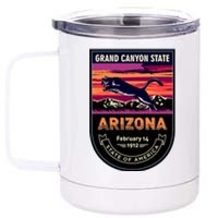 Arizona State Emblem 12 oz Stainless Steel Tumbler Cup