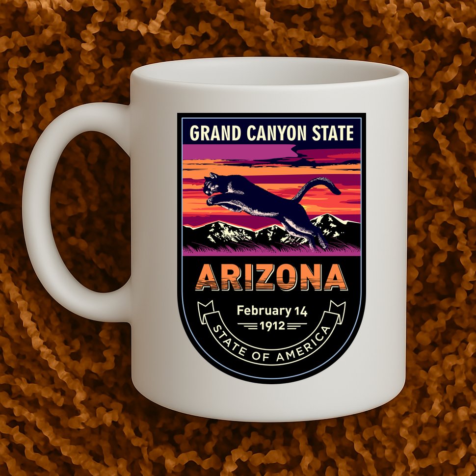 Arizona State Emblem Mug