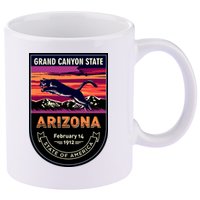 Arizona State Emblem 11oz C Handle Ceramic Mug