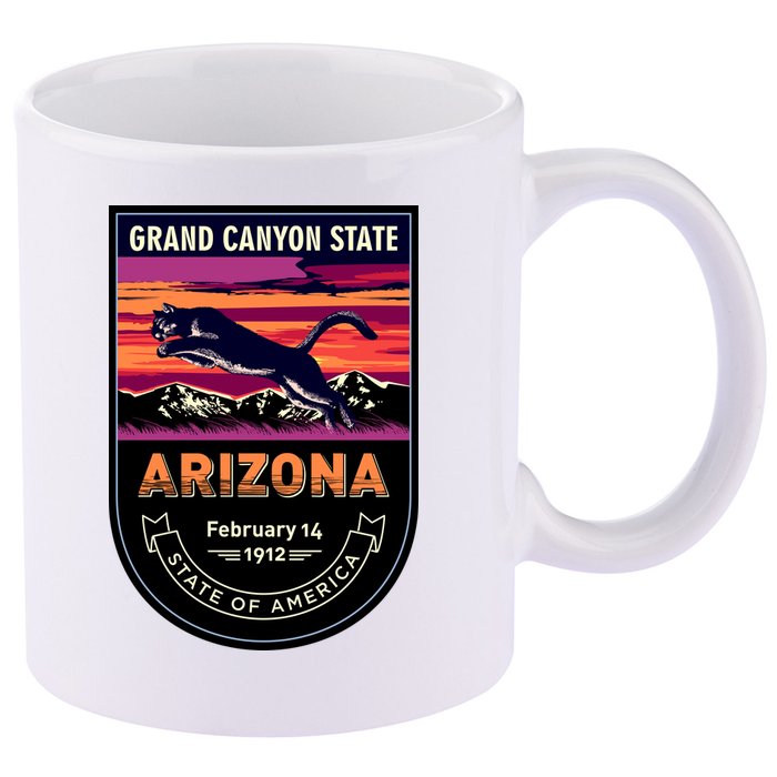 Arizona State Emblem 11oz C Handle Ceramic Mug