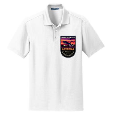 Arizona State Emblem Dry Zone Grid Polo