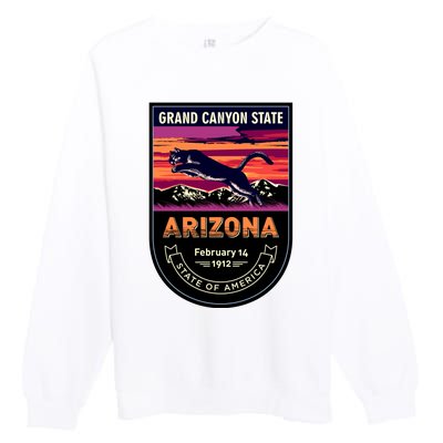 Arizona State Emblem Premium Crewneck Sweatshirt