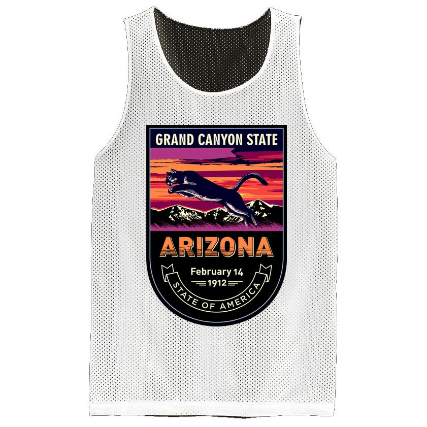 Arizona State Emblem Mesh Reversible Basketball Jersey Tank