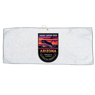 Arizona State Emblem Large Microfiber Waffle Golf Towel