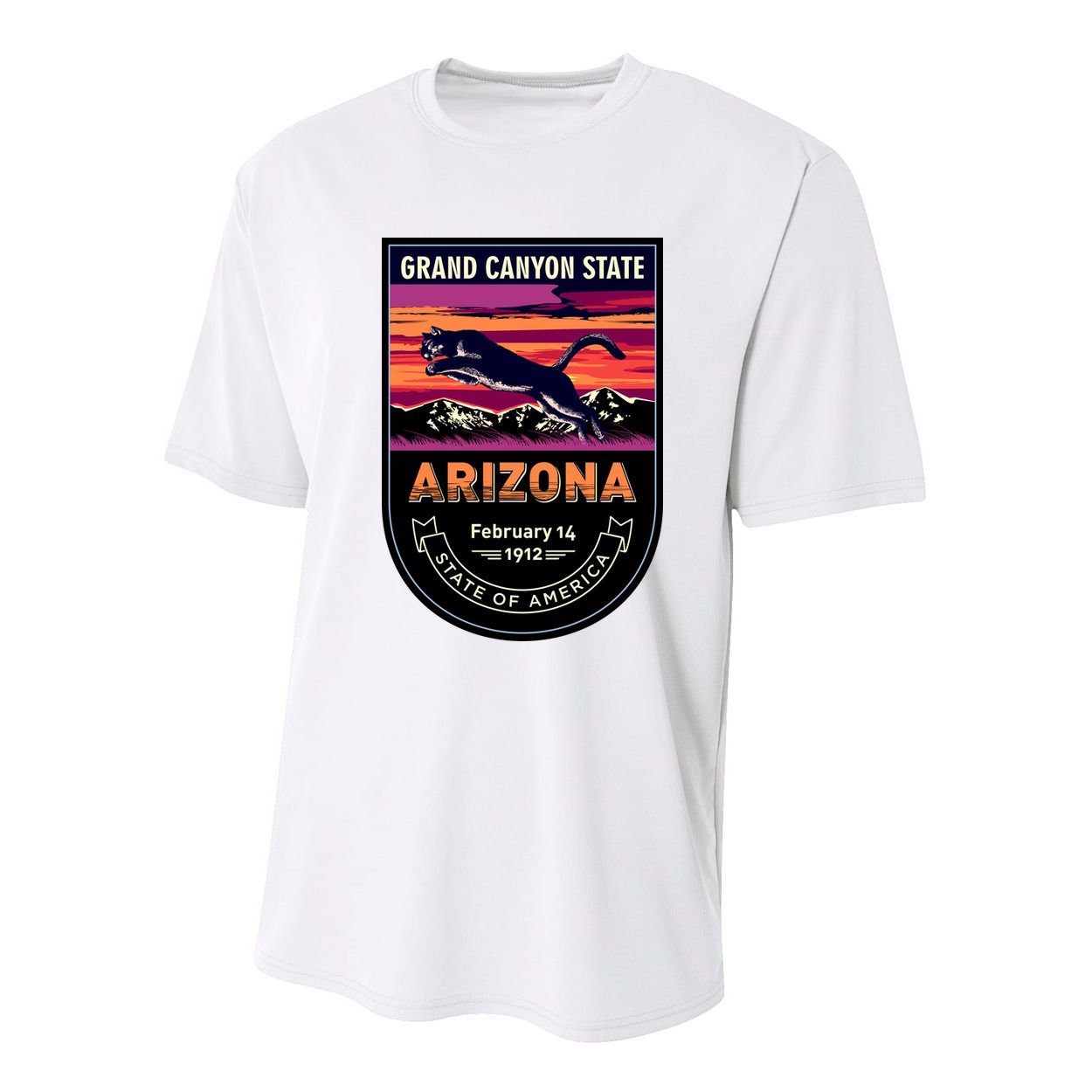 Arizona State Emblem Youth Performance Sprint T-Shirt