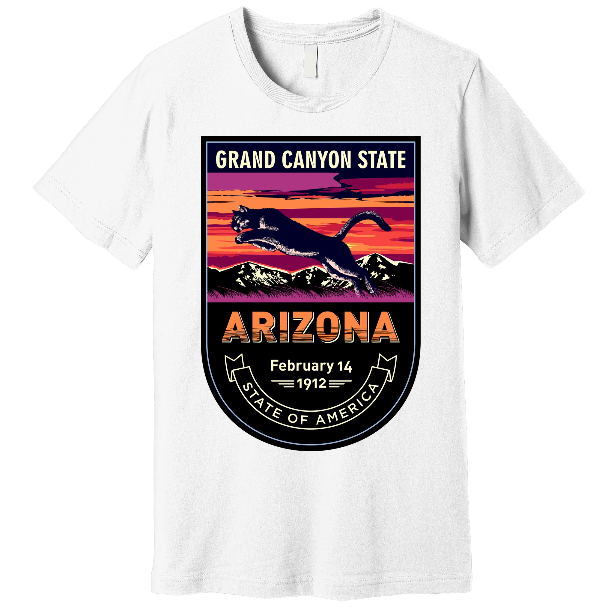 Arizona State Emblem Premium T-Shirt