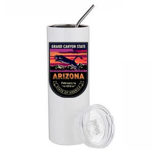 Arizona State Emblem Stainless Steel Tumbler