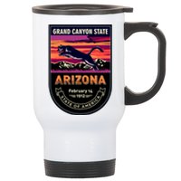 Arizona State Emblem Stainless Steel Travel Mug