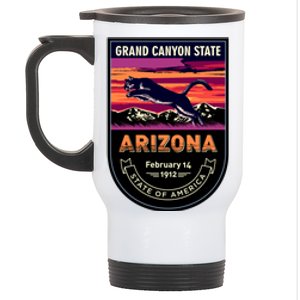 Arizona State Emblem Stainless Steel Travel Mug