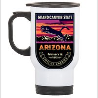 Arizona State Emblem Stainless Steel Travel Mug