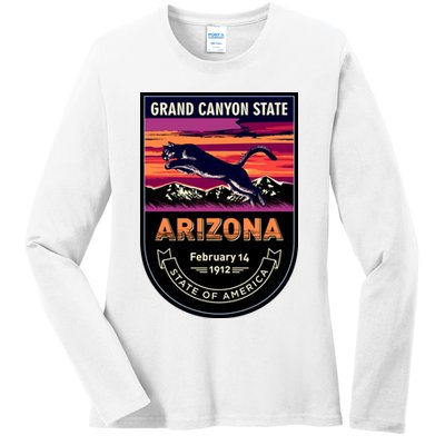Arizona State Emblem Ladies Long Sleeve Shirt