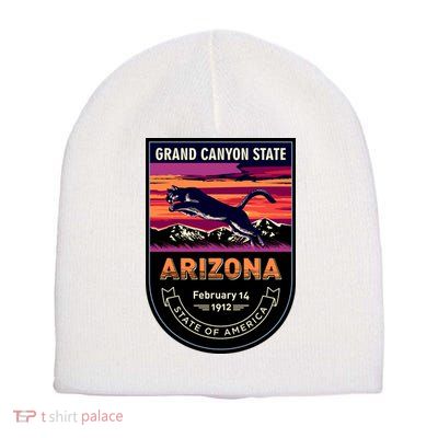 Arizona State Emblem Short Acrylic Beanie