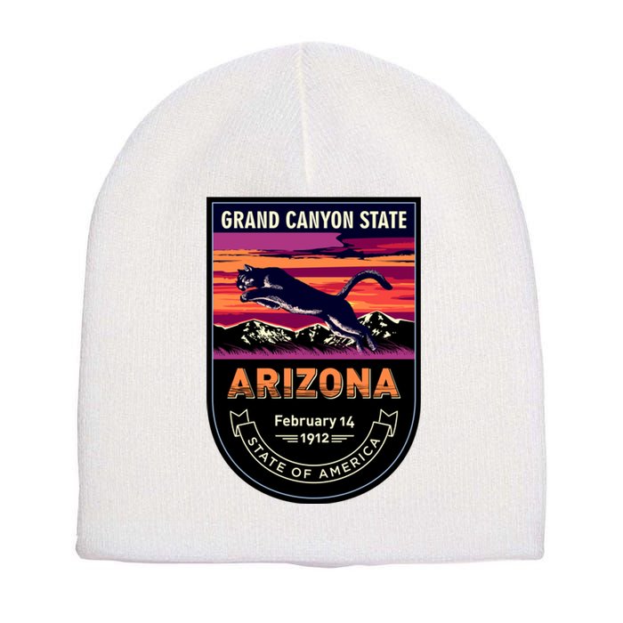 Arizona State Emblem Short Acrylic Beanie