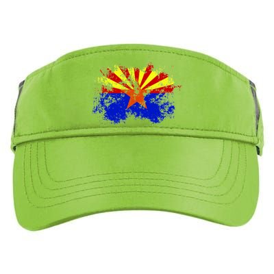 Arizona State Flag Grunge Adult Drive Performance Visor